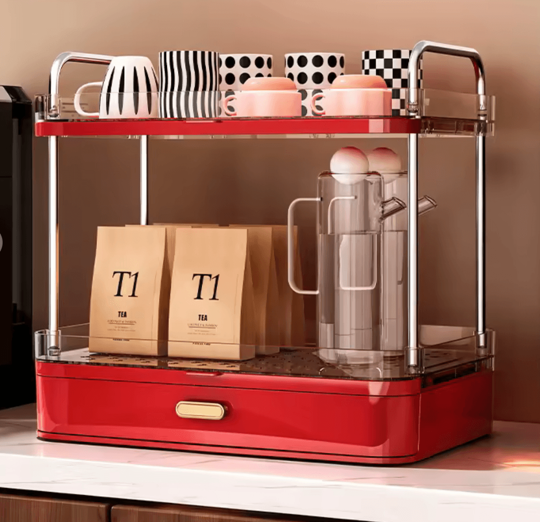 Organizador de Tazas Premium — Rojo